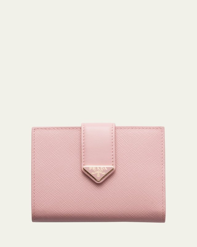 Small Triangle Logo Flap Wallet